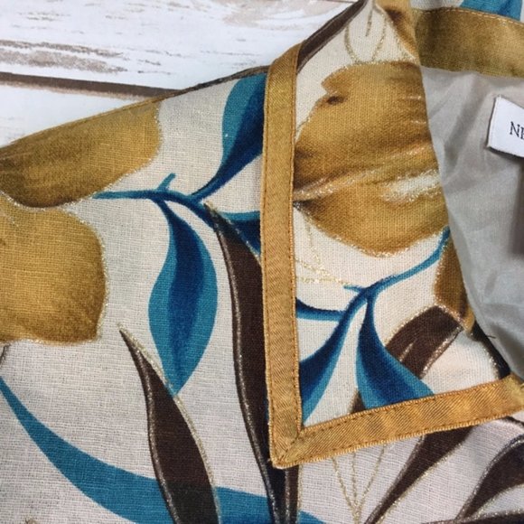 Newport News Vintage Tropical Floral Print Jacket - Picture 4 of 8